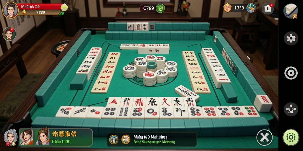 Screenshot gameplay <strong>C789</strong> menampilkan keseruan permainan Mahjong yang seru.