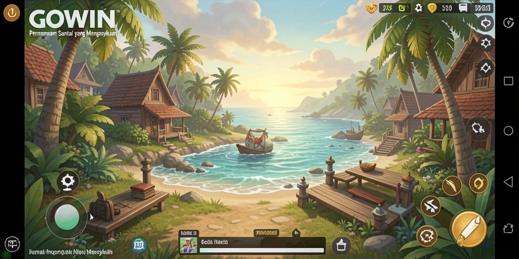 Tangkapan layar yang menunjukkan gameplay GOWIN yang menyenangkan dan menarik.