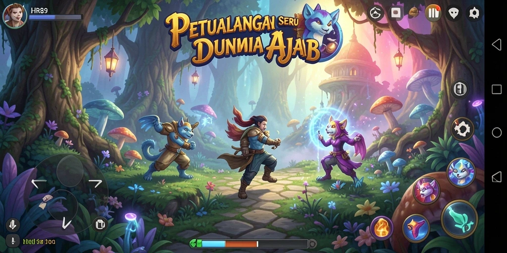 Gameplay seru HR89 dengan petualangan yang menantang dan grafik menarik.