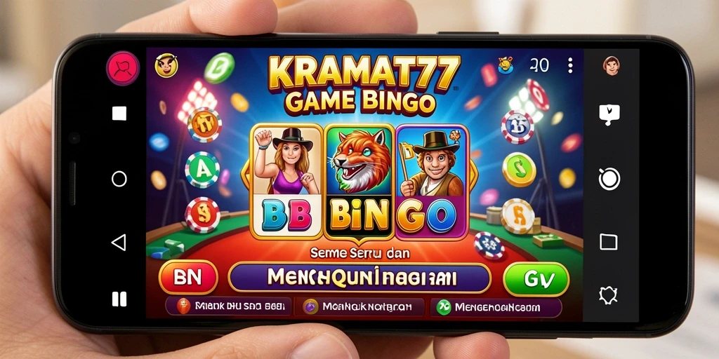 Tampilan permainan Bingo di KRAMAT77 yang penuh aksi dan keseruan.