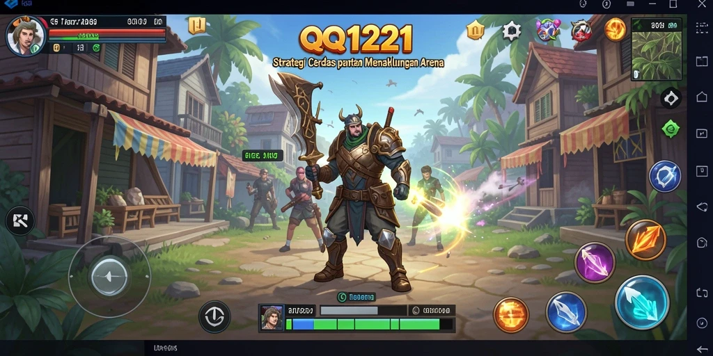Tangkapan layar menunjukkan pertempuran strategis yang intens di QQ1221.