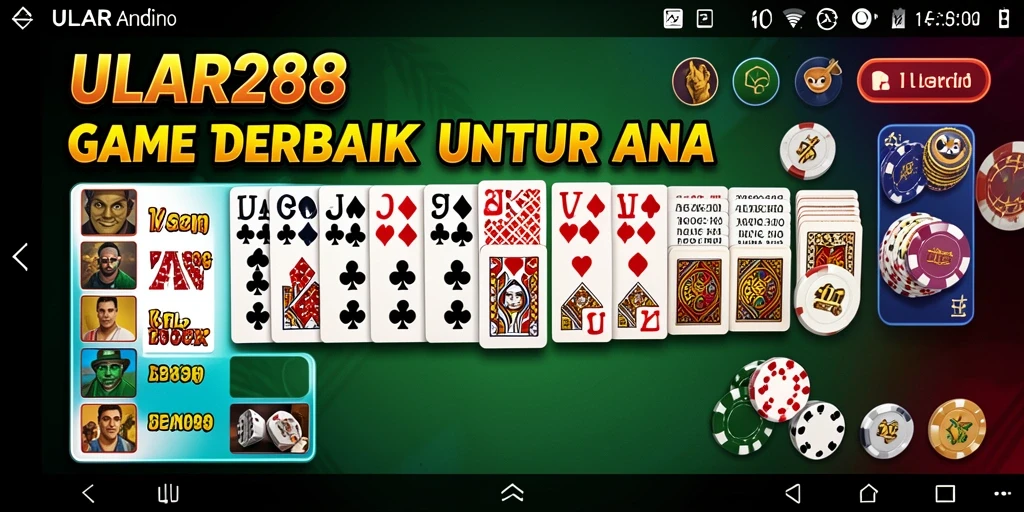 Tampilan gameplay menarik dari ULAR288 dalam permainan Domino.